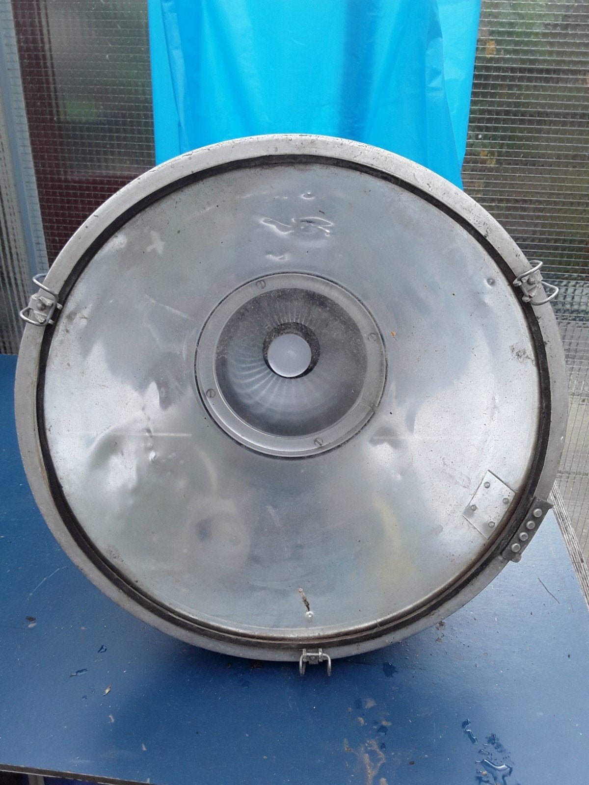 Magazijnlamp groot model., Ophalen of Verzenden, Gebruikt, 50 tot 200 watt, Lamp
