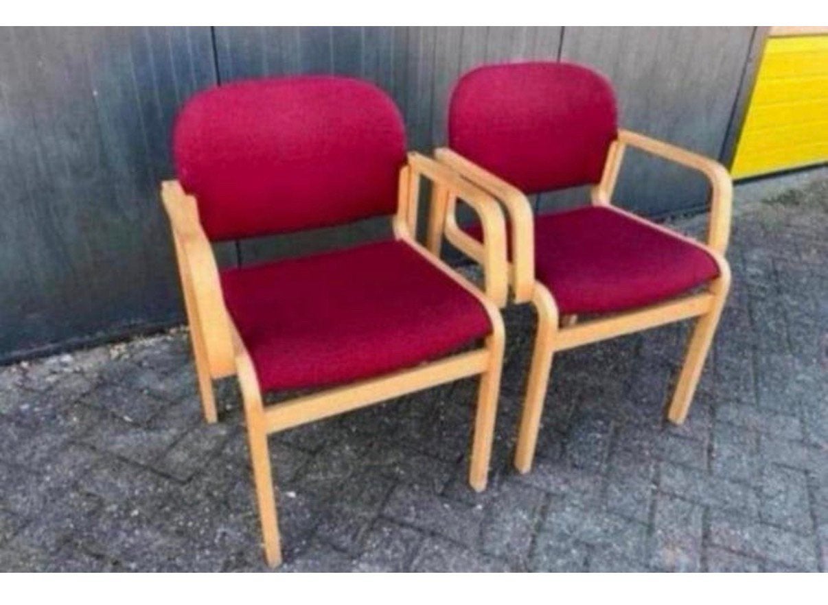Vintage stoelen beuk Farstrup eettafelstoel (partij of los), Huis en Inrichting, Hout, Ophalen of Verzenden, Zo goed als nieuw