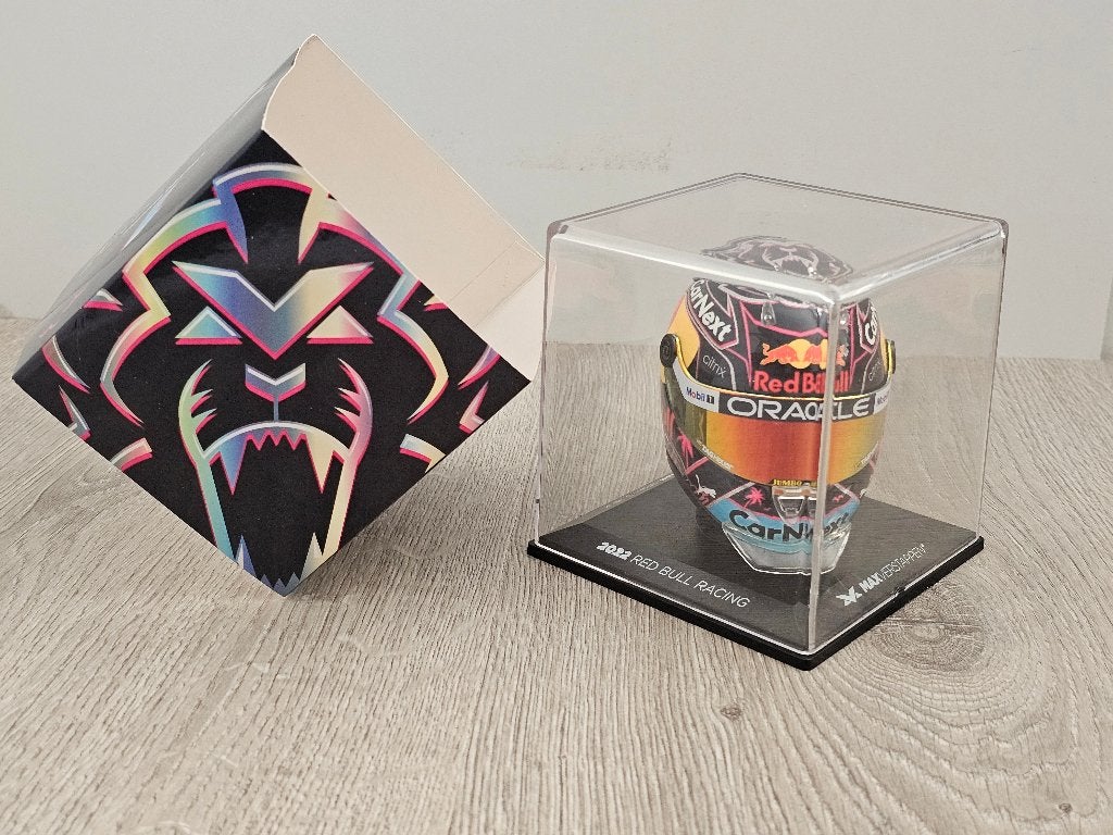 Helm 1:4, Max Verstappen # 1, GP Miami 2022., Ophalen of Verzenden, Zo goed als nieuw, Formule 1