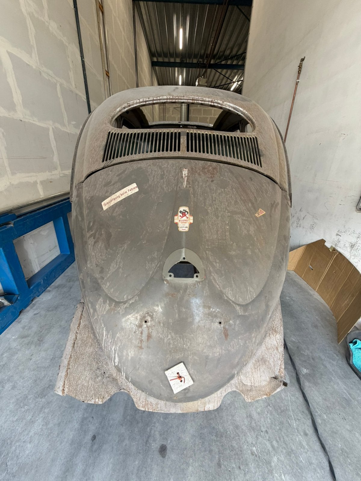 Vw volkswagen ovaal ragtop kever 1956 op nl kenteken project, Ophalen, Gebruikt, Achterklep, Volkswagen