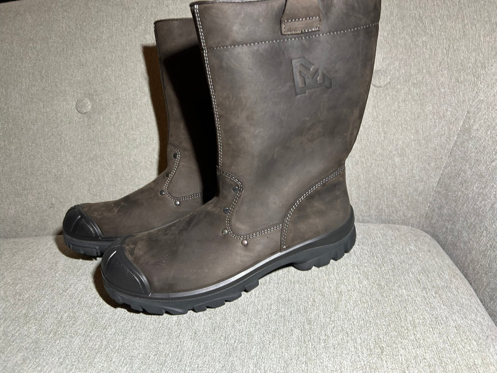 Emma Mendoza 47 NIEUW waterdichte S3 werklaarzen laarzen, Bruin, Verzenden, Nieuw, Werkschoenen