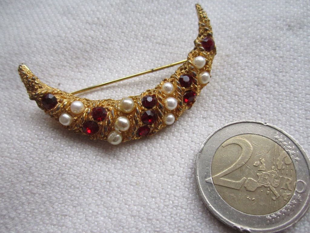 17.  Schitterende oude broche, Ophalen, Overige materialen, Broche