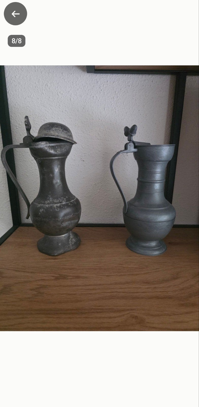 authentieke tinnen kannen / kruiken, Antiek en Kunst, Ophalen