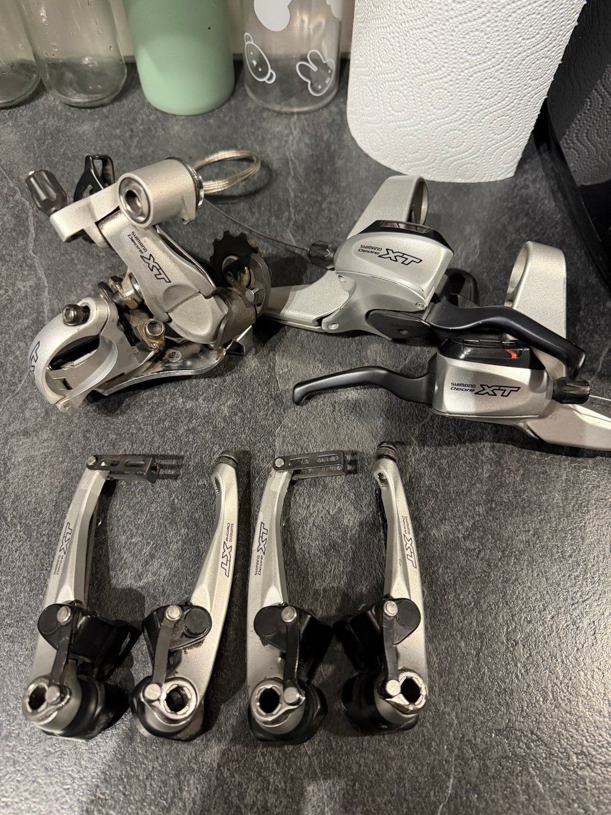 Shimano Deore XT Groep 3x9 speed- Zeer Nette Staat, Fietsen en Brommers, Gebruikt, Ophalen of Verzenden, Derailleur of Ketting