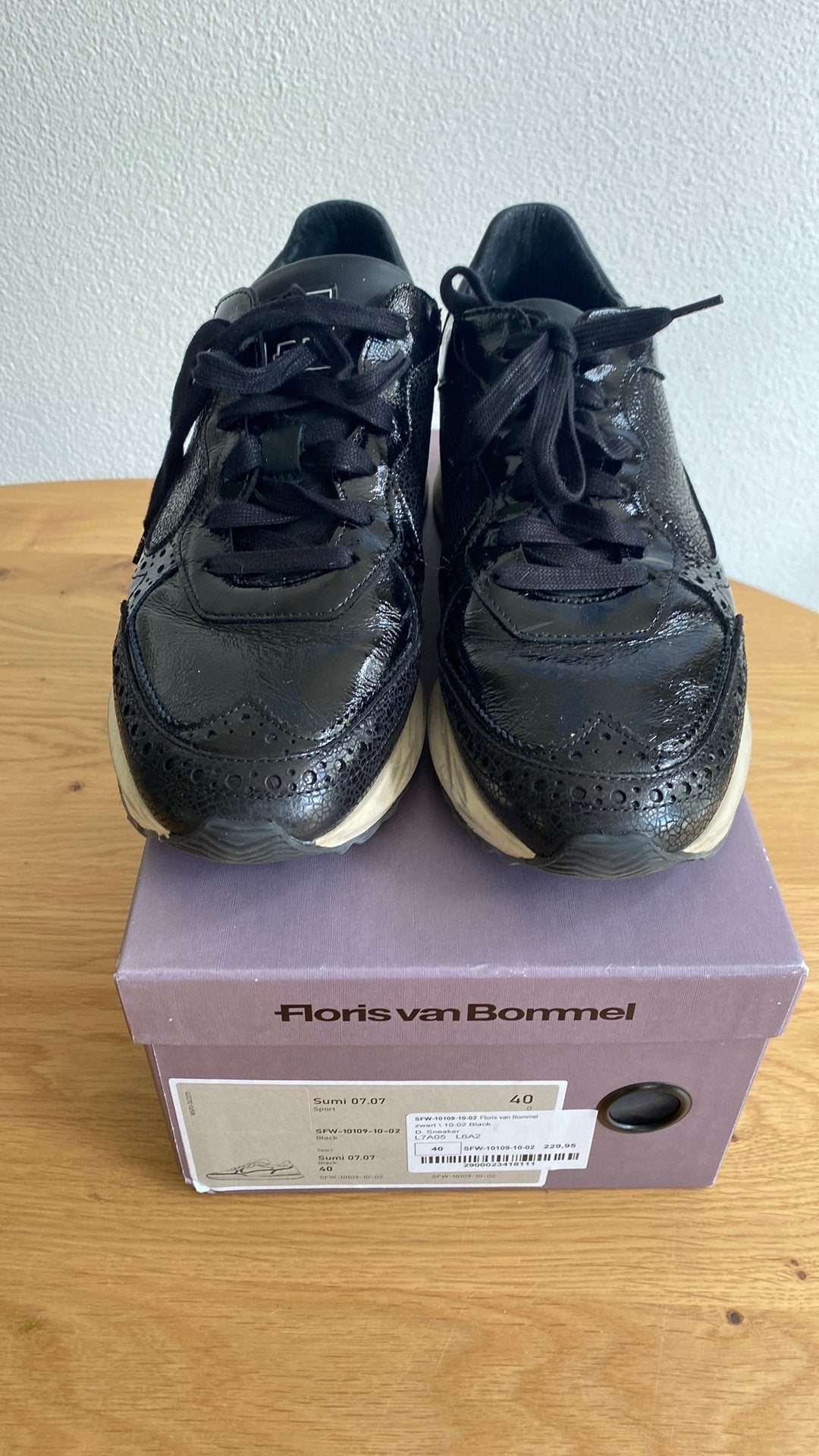 Floris van Bommel, sneakers, Verzenden, Zwart, Sneakers of Gympen, Zo goed als nieuw