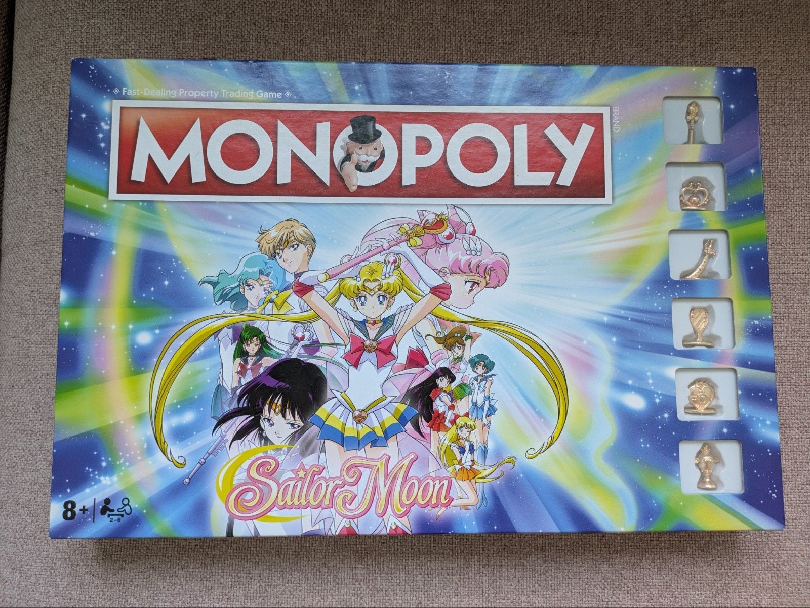 sailor moon Monopoly, Ophalen of Verzenden, Zo goed als nieuw