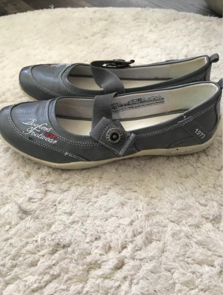 Grijze Schoenen met Elastisch Bandje, Zo goed als nieuw, Dockers, Grijs, Wandelschoenen