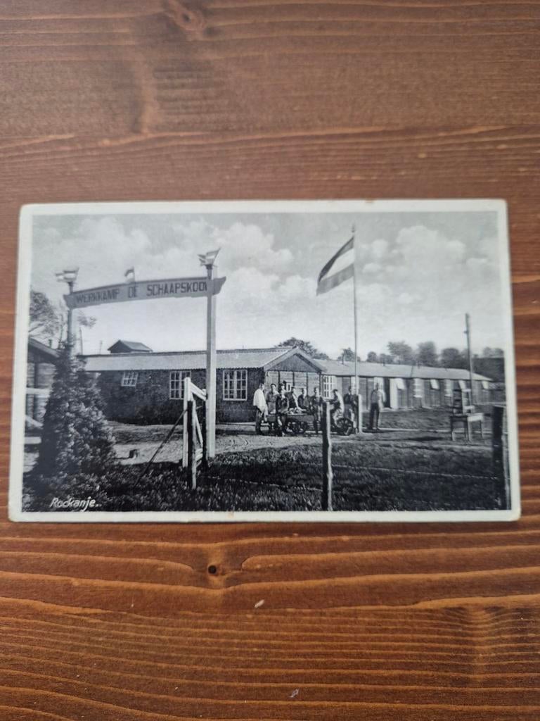 Ansichtkaart Rockanje - Werkkamp De Schaapskooi (ca. 1936), Ophalen of Verzenden, 1920 tot 1940, Ongelopen, Zuid-Holland
