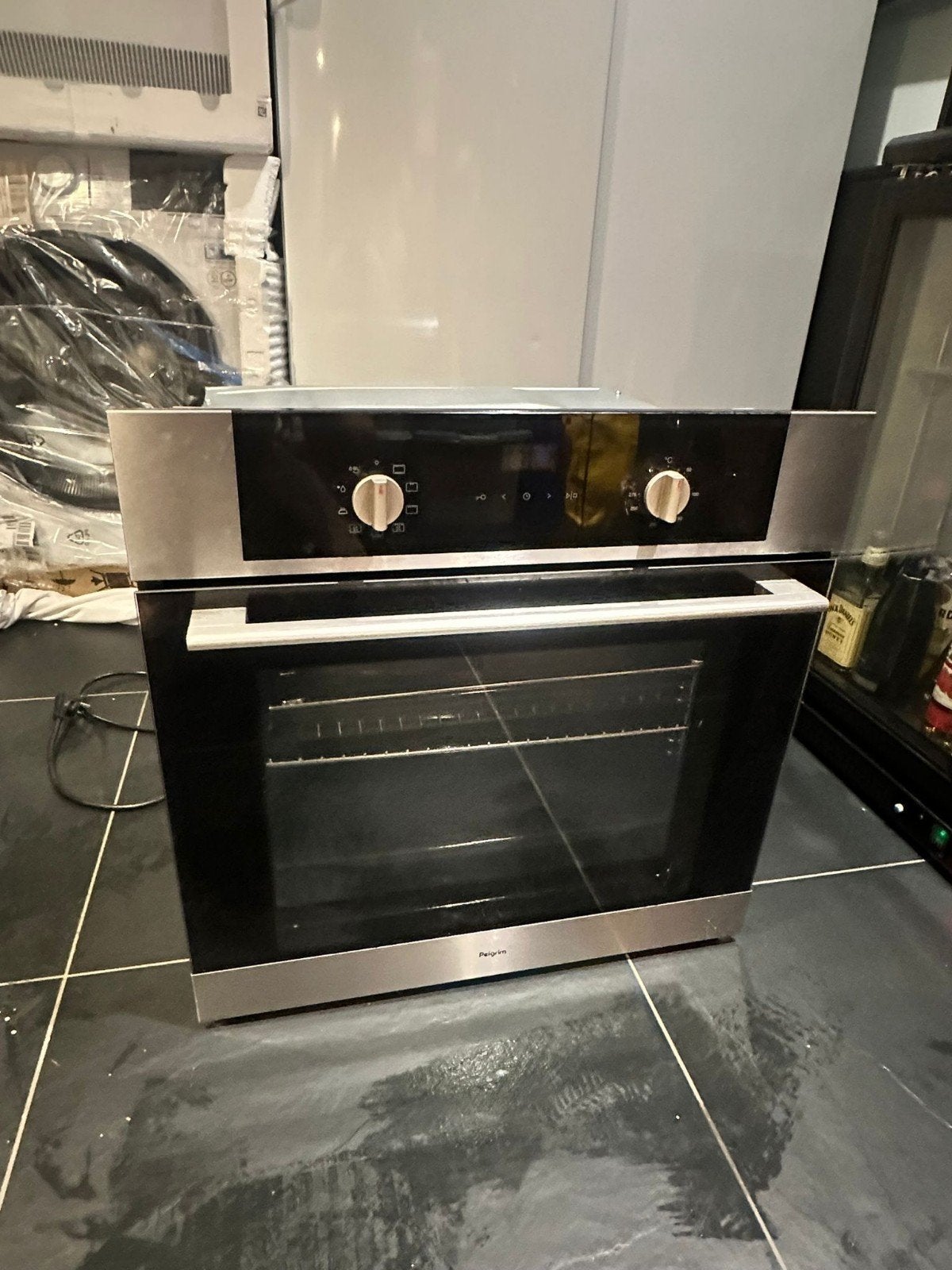 Pelgrim OVM43RVS inbouw oven - goed werkend en compleet!, Witgoed en Apparatuur, Ovens, Ophalen, Hete lucht, 60 cm of meer, Pelgrim