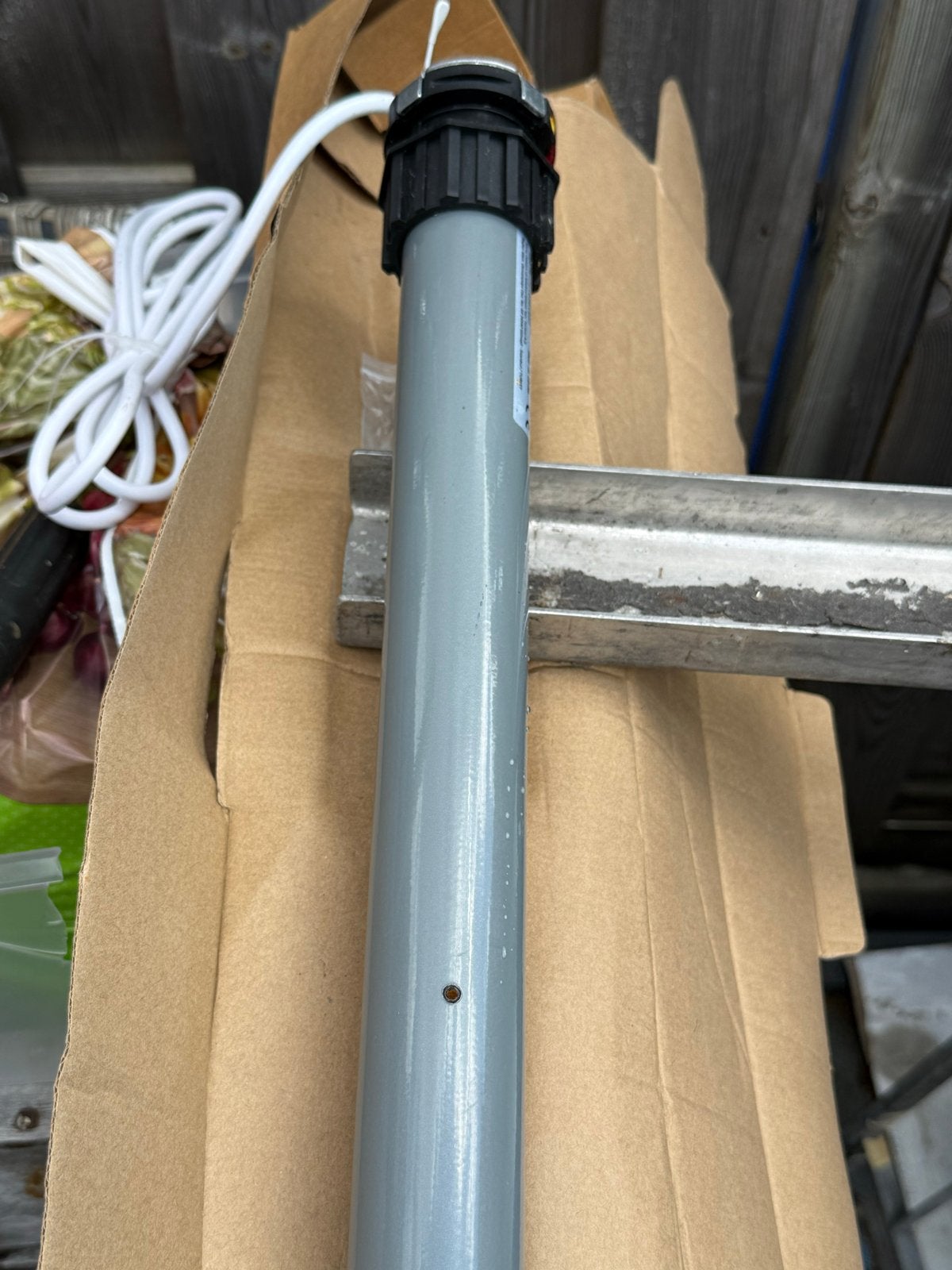 Saray Roll buismotor, Doe-het-zelf en Verbouw, Rolluiken, Ophalen, Gebruikt, Minder dan 100 cm, Grijs