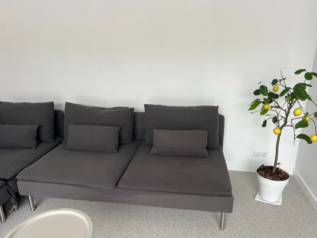 IKEA Söderhamn hoes Fridtuna donkergrijs voor 3 zitsbank, Huis en Inrichting, Banken | Bankstellen, Driepersoons, 75 tot 100 cm