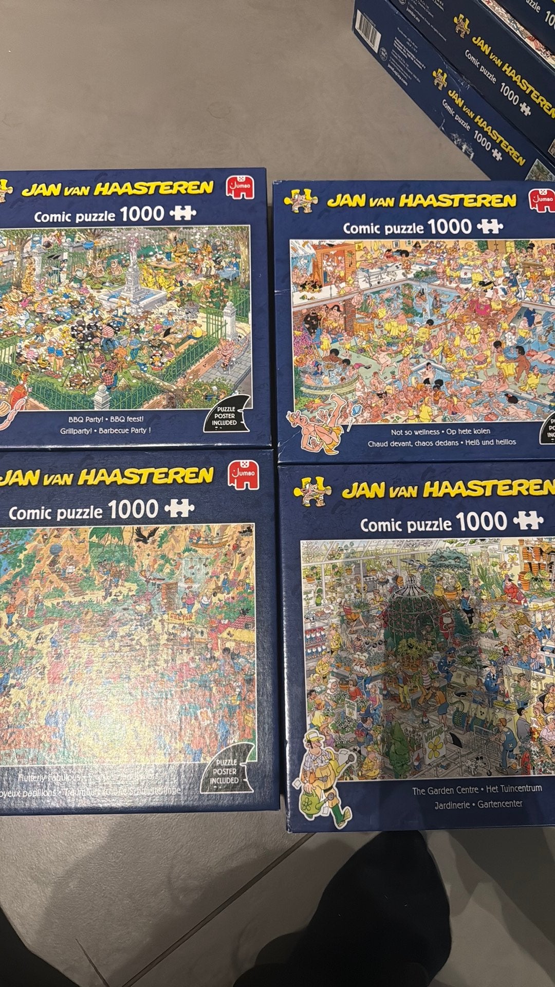jan van haasteren 1000, Hobby en Vrije tijd, Denksport en Puzzels, Ophalen of Verzenden, 500 t/m 1500 stukjes, Zo goed als nieuw