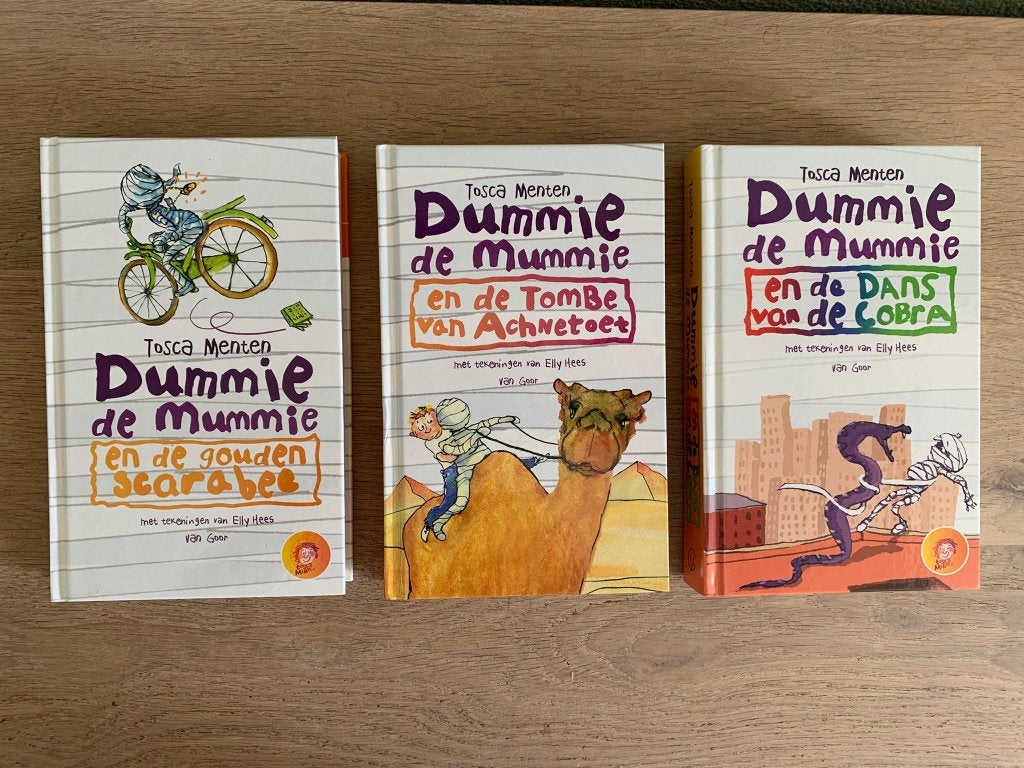 Dummie de Mummie boekenreeks (3 delen), Ophalen of Verzenden, Zo goed als nieuw, Fictie, Tosca Menten