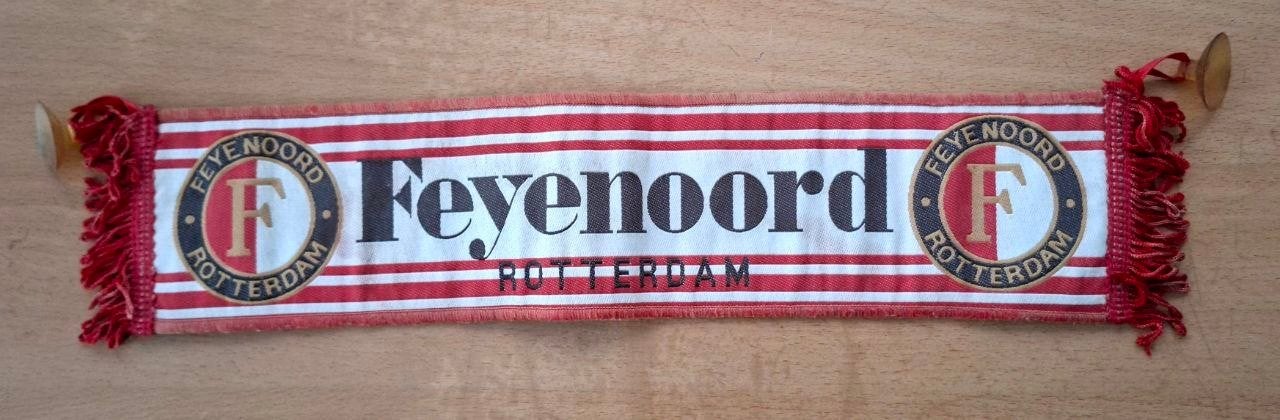 Vintage 1990 Feyenoord mini sjaaltje, Verzamelen, Ophalen of Verzenden, Gebruikt, Feyenoord, Vaantje of Sjaal