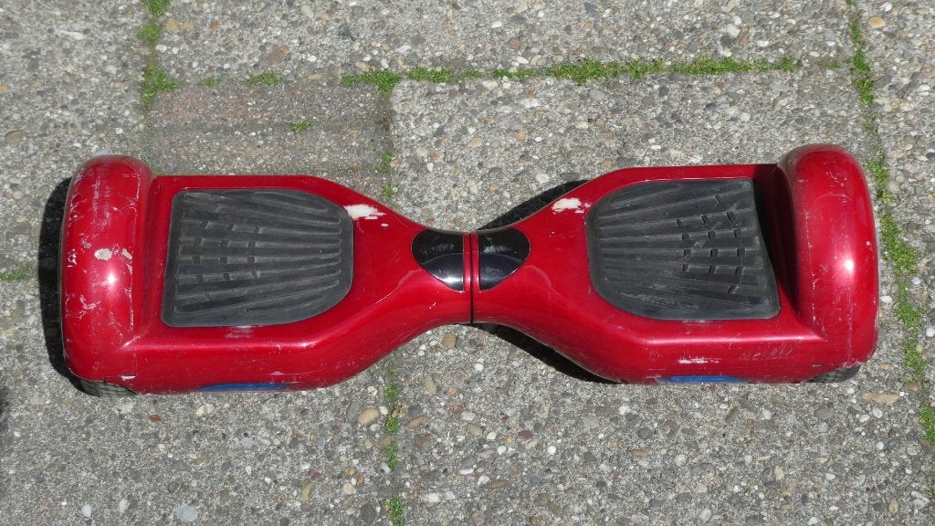 Rode Hoverboard zonder accu, Ophalen, Gebruikt