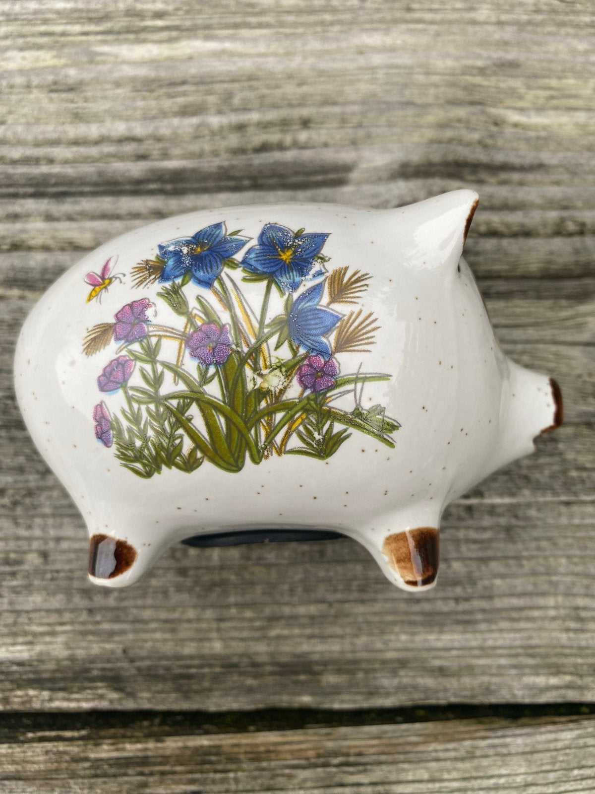 Vintage Spaarvarken Keramiek Wild Flower, Verzamelen, Ophalen of Verzenden, Zo goed als nieuw, Steen, Aardewerk of Keramiek, Overige thema's