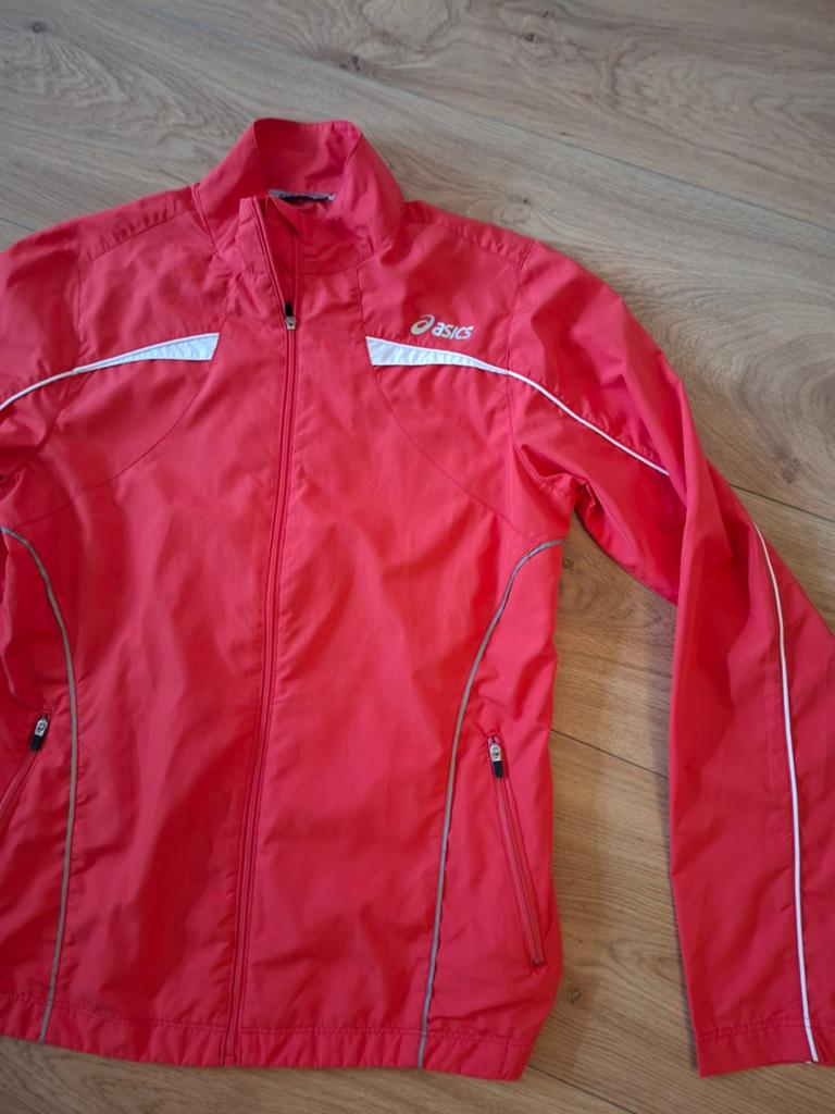 Asics running jack dames maat S., Kleding | Dames, Sportkleding, Ophalen of Verzenden, Zo goed als nieuw, Rood, Overige typen