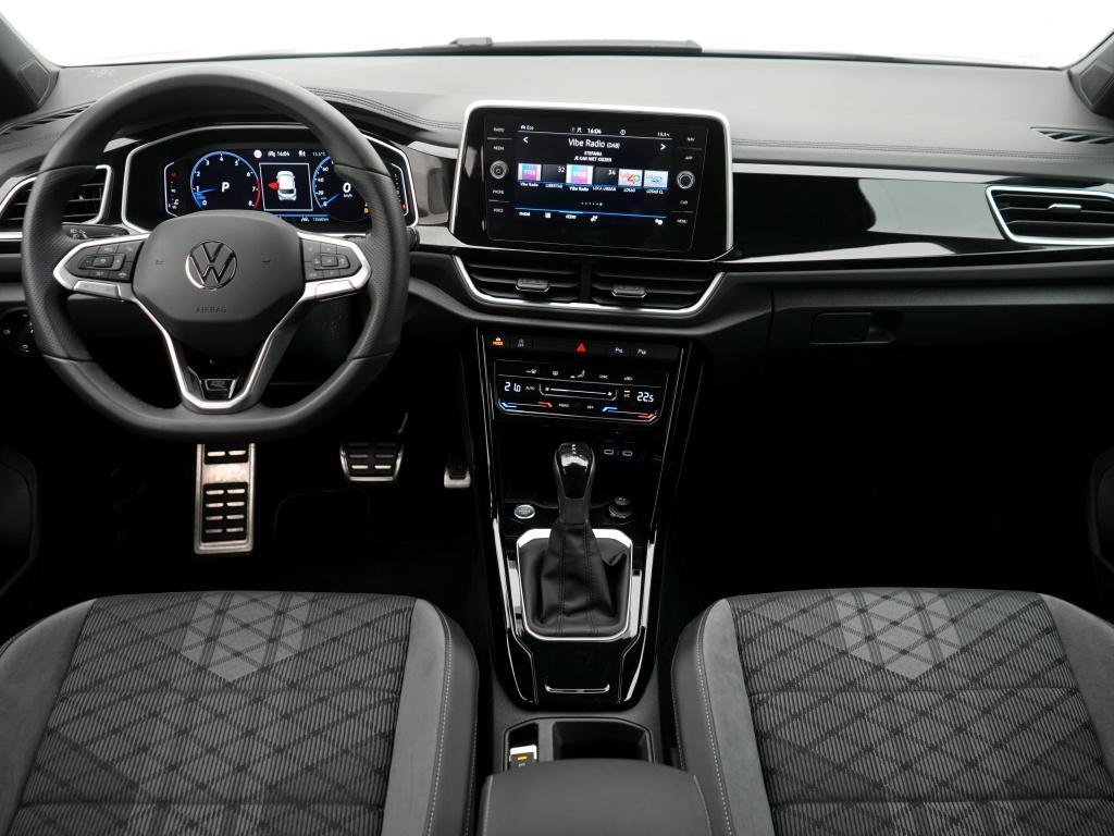 Volkswagen T-Roc 1.5 TSI R-Line | ACC | Private lease 584 pm, Stof, 4 cilinders, 150 pk, Zwart