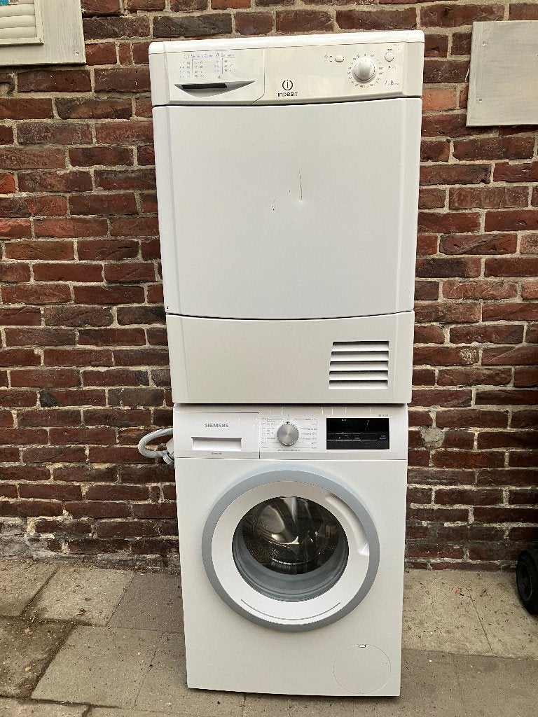 Wasmachine en droger, Witgoed en Apparatuur, Ophalen, 1200 tot 1600 toeren, Gebruikt, Voorlader