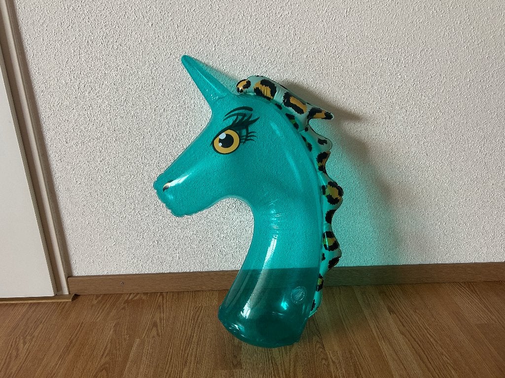 Opblaasbare unicorn, Ophalen of Verzenden, Gebruikt