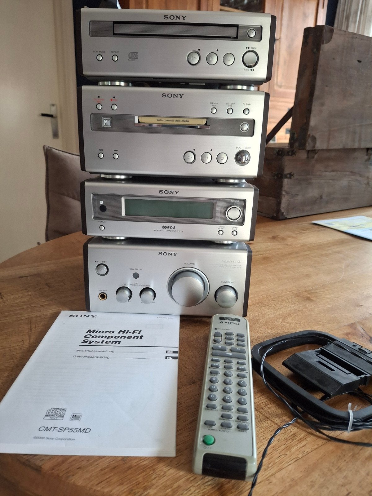 Sony Mini Stereo Set CDM55C - CD-speler defect, Audio, Tv en Foto, Ophalen of Verzenden, Sony