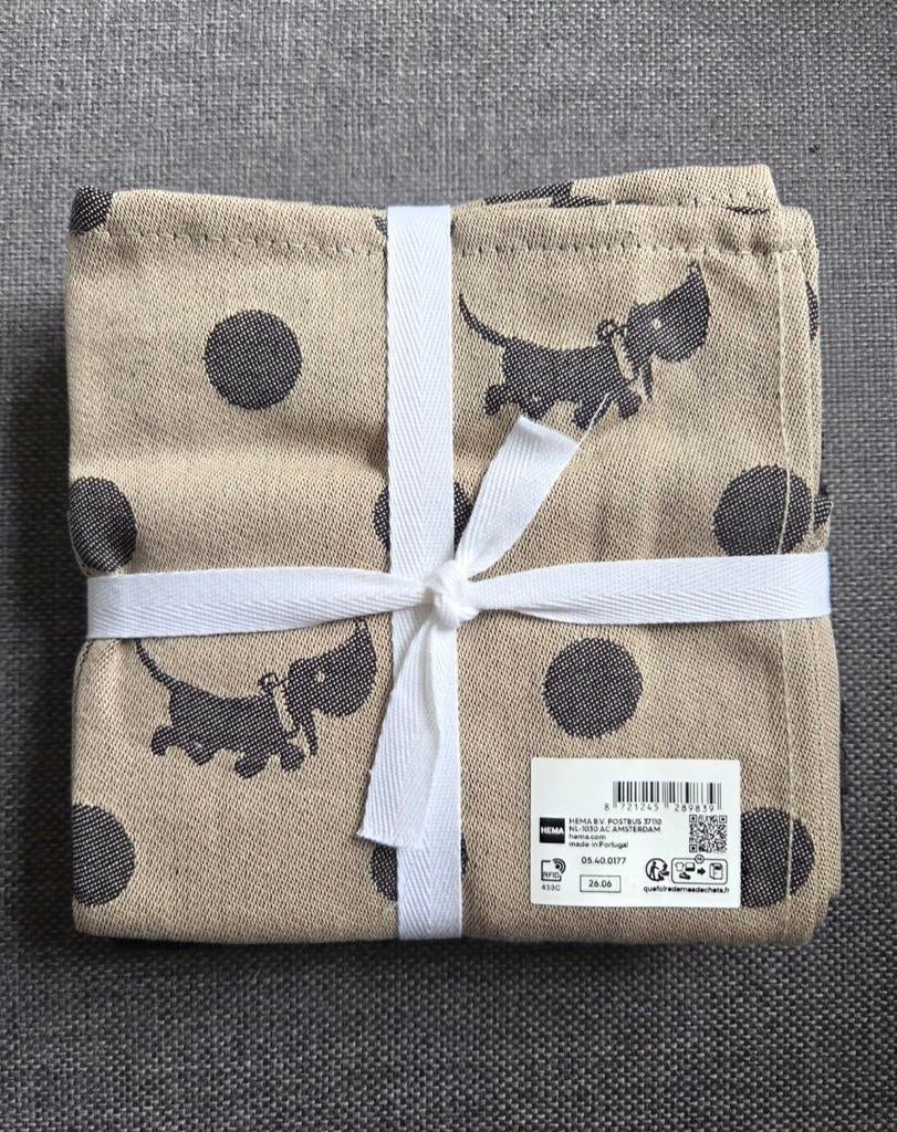 Hema Theedoek en handdoek Set - Takkie, Ophalen of Verzenden, Nieuw, Theedoek of Handdoek