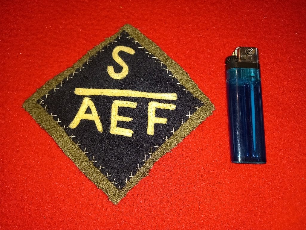 WO1 WOI WW1 WWI : US Arm-Badge AEF SIBERIA, Ophalen, Landmacht, Amerika, Embleem of Badge