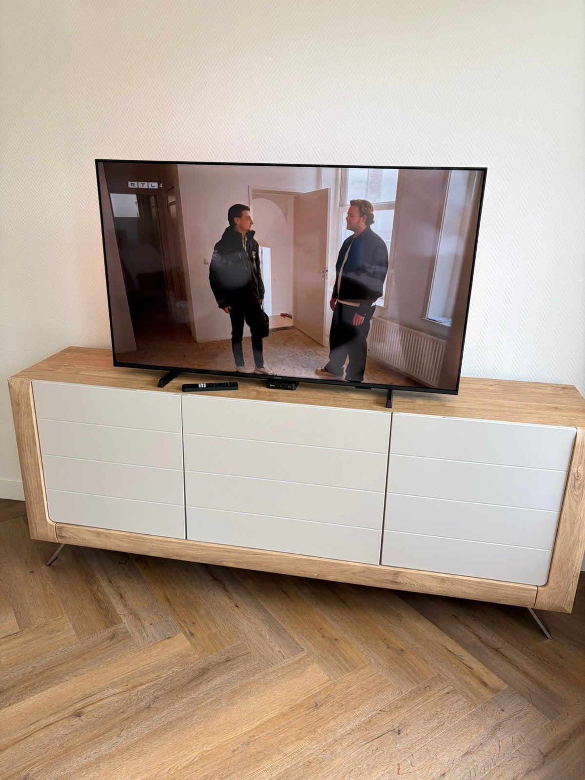 Philips Ambilight 55 inch (139cm) 4k Ultra HD, Ophalen, Zo goed als nieuw, 25 tot 50 cm, 100 tot 150 cm