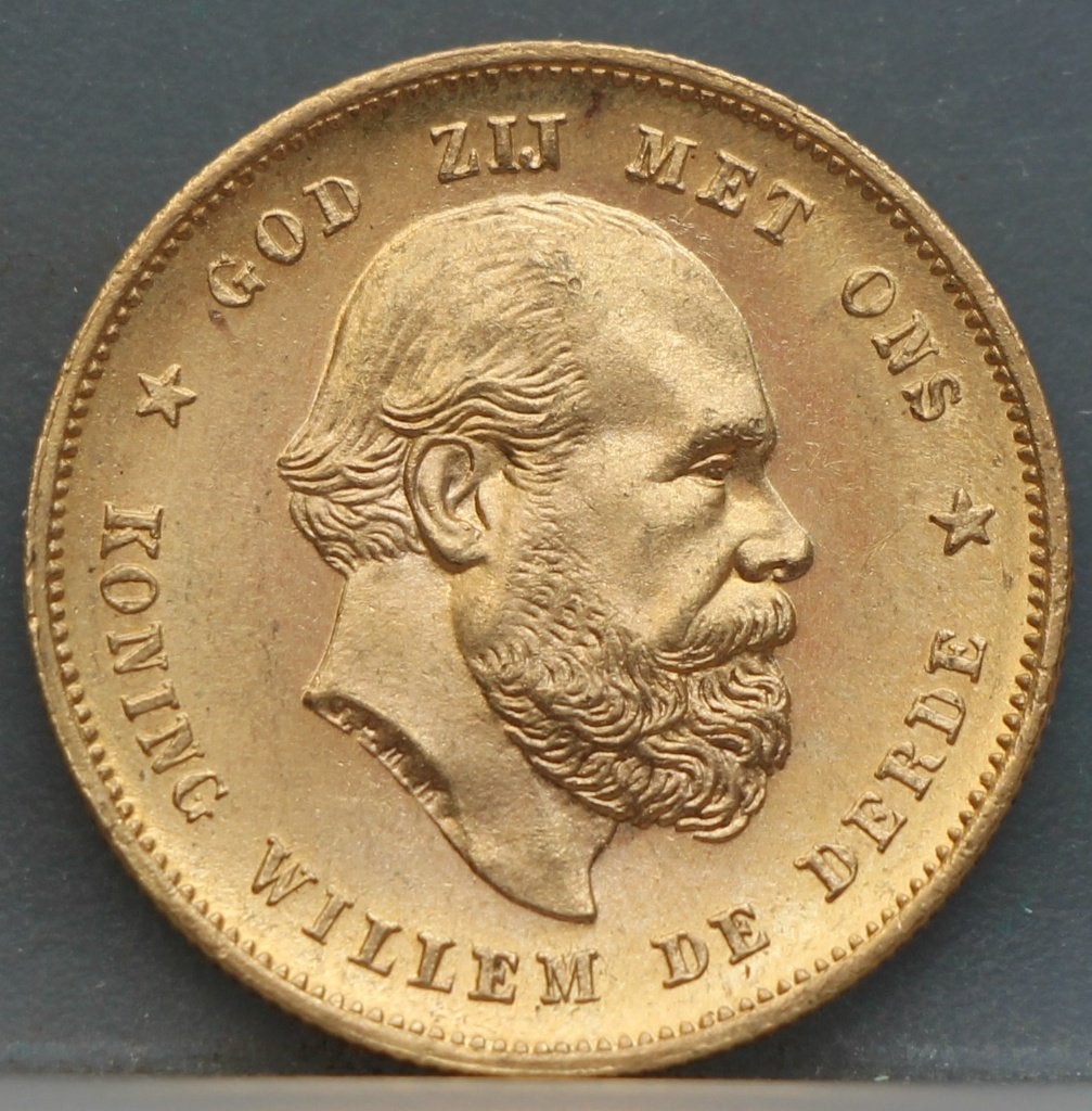 10 gulden 1879 - gouden tientje 1879 Willem 3, Postzegels en Munten, Munten | Nederland, Koning Willem III, Losse munt, 10 gulden