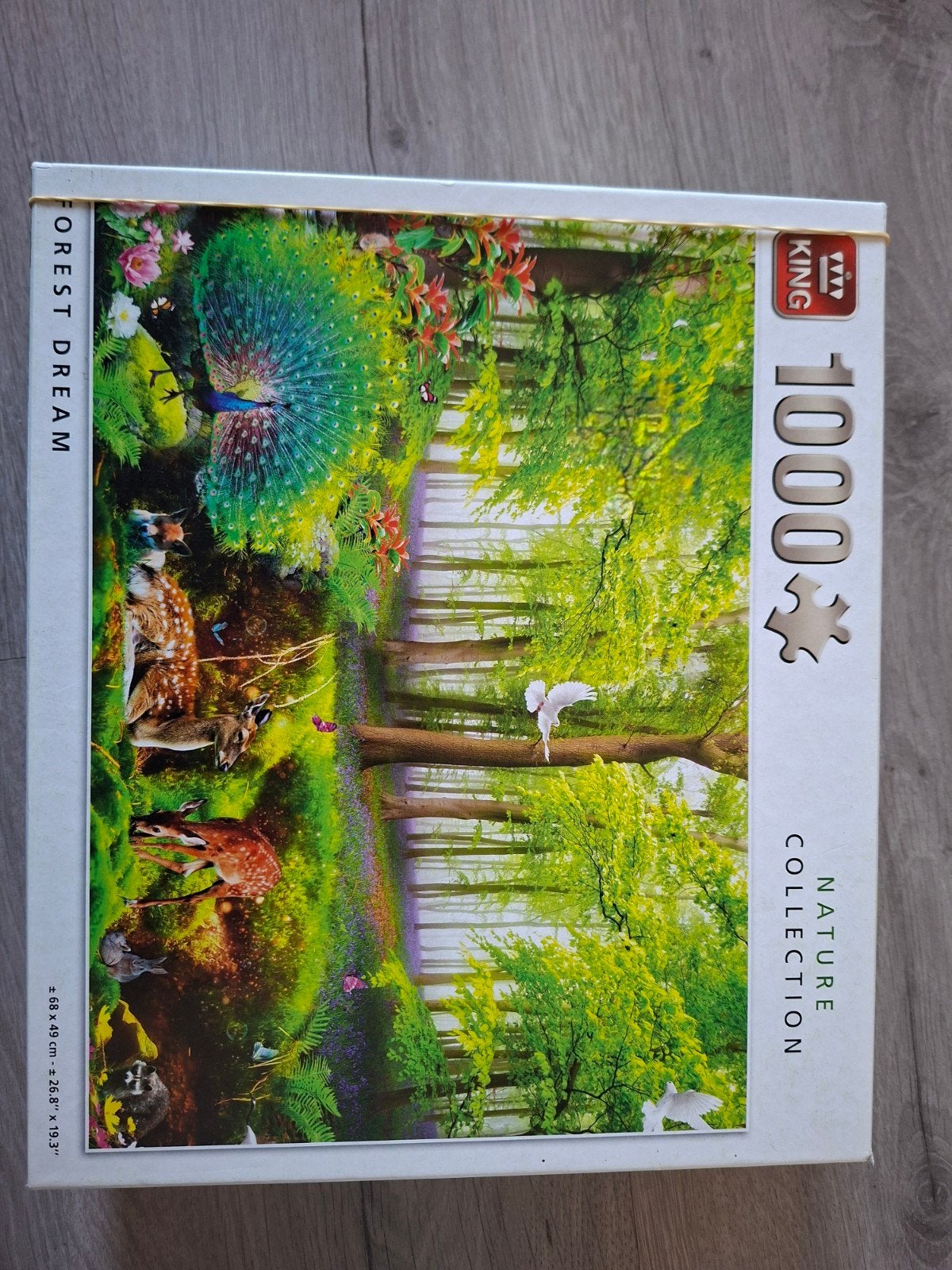 King Legpuzzel 1000 stukjes - Forest Dream, Een of twee spelers, Ophalen of Verzenden, Zo goed als nieuw, King