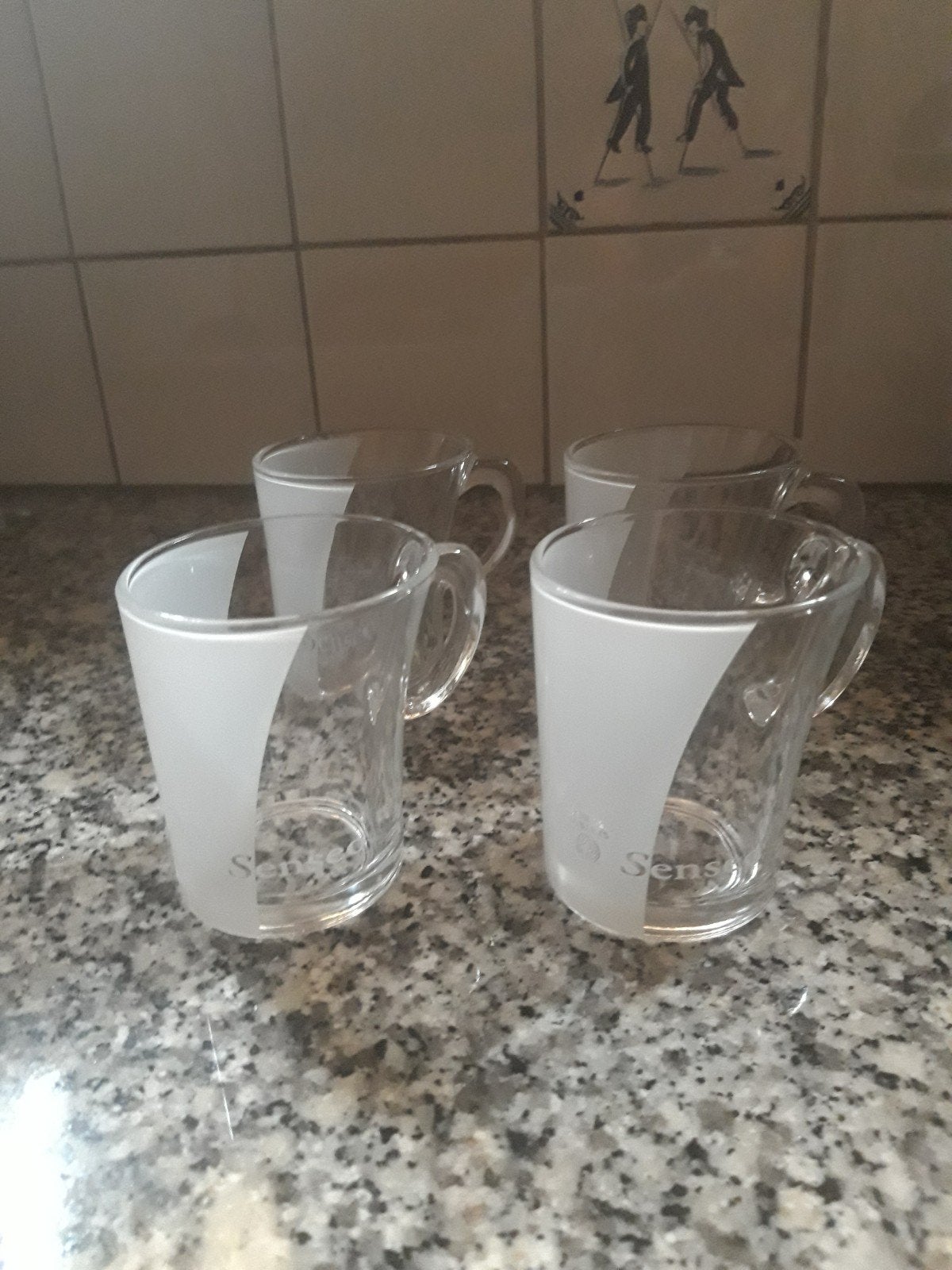 4 senseo mokjes D.E., Ophalen, Glas of Glazen, Overige stijlen, Glas