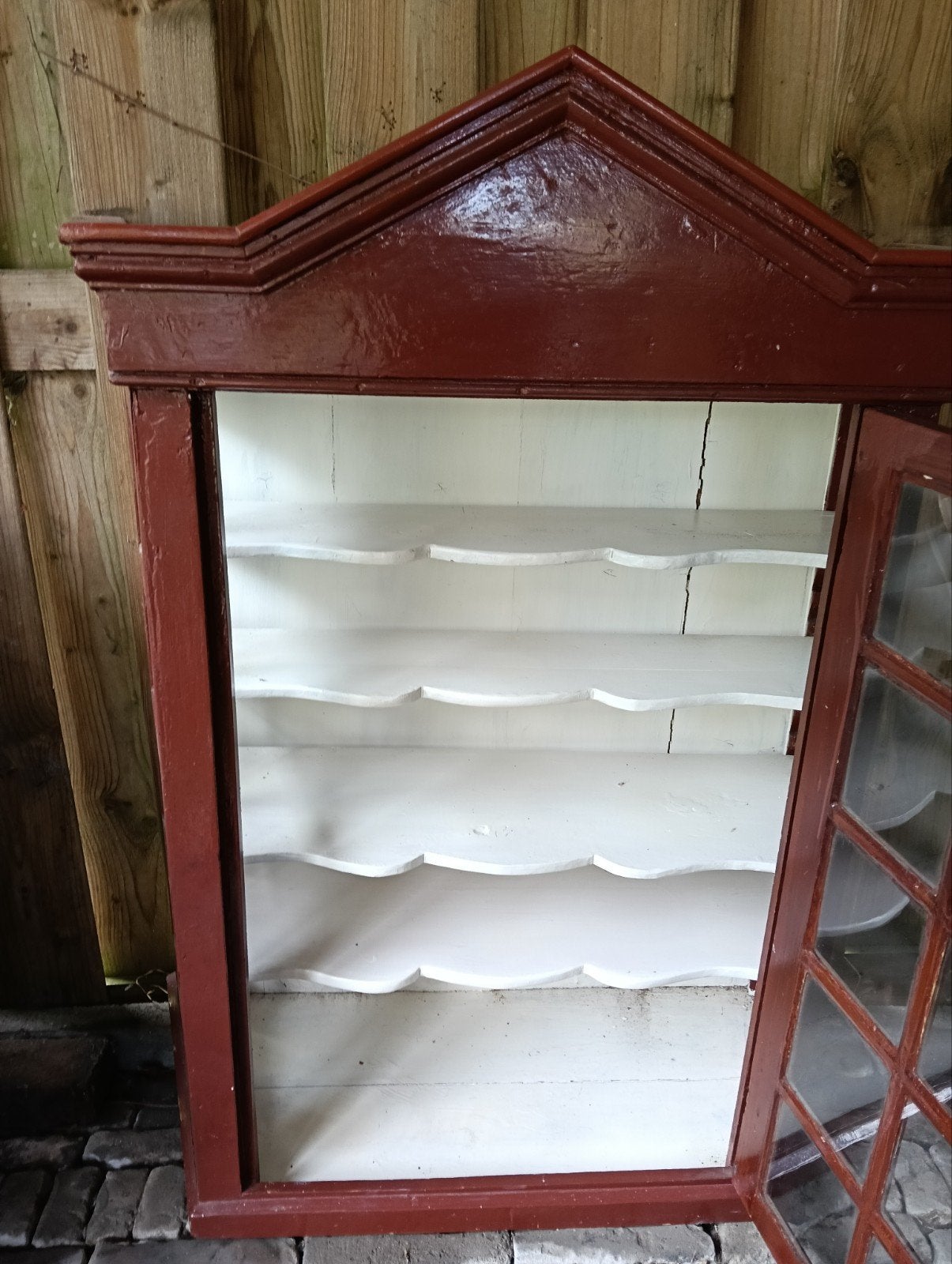 leuk oud vitrine kastje, Huis en Inrichting, Kasten | Vitrinekasten, Ophalen, 50 tot 100 cm, Zo goed als nieuw, Minder dan 100 cm
