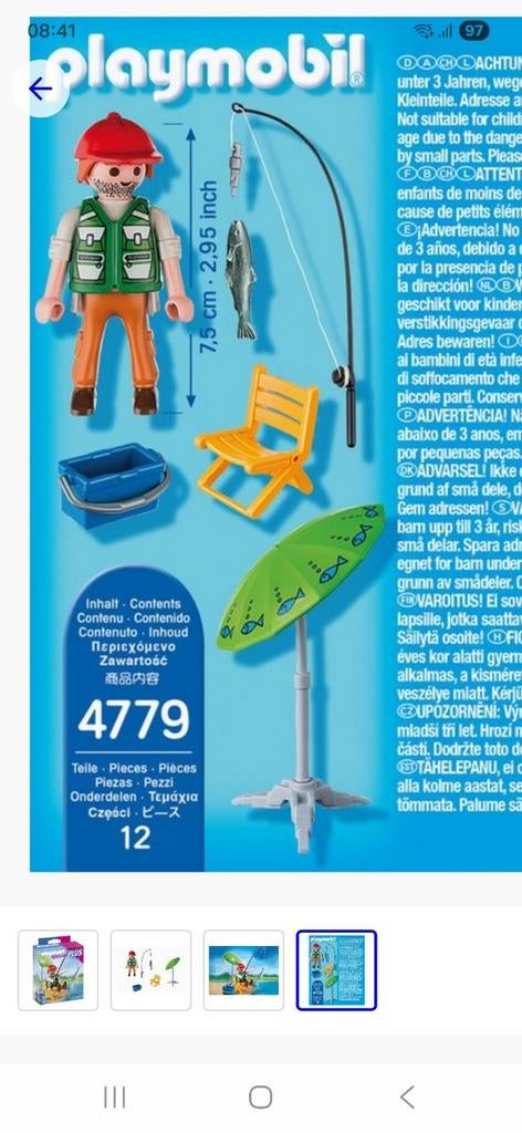 Playmobil visser, 4779, Ophalen