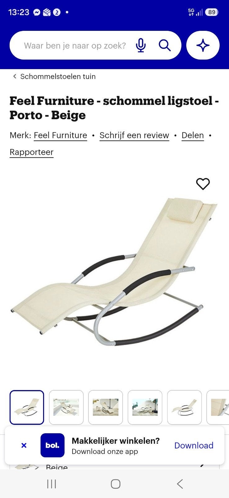 te koop nieuw schommel ligbed, Tuin en Terras, Ophalen, Nieuw, Aluminium