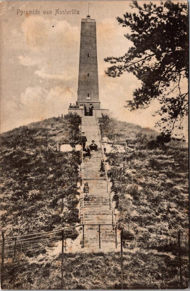 Pyramide van Austerlitz, Verzamelen, Ansichtkaarten | Nederland, Verzenden, Voor 1920, Ongelopen, Utrecht