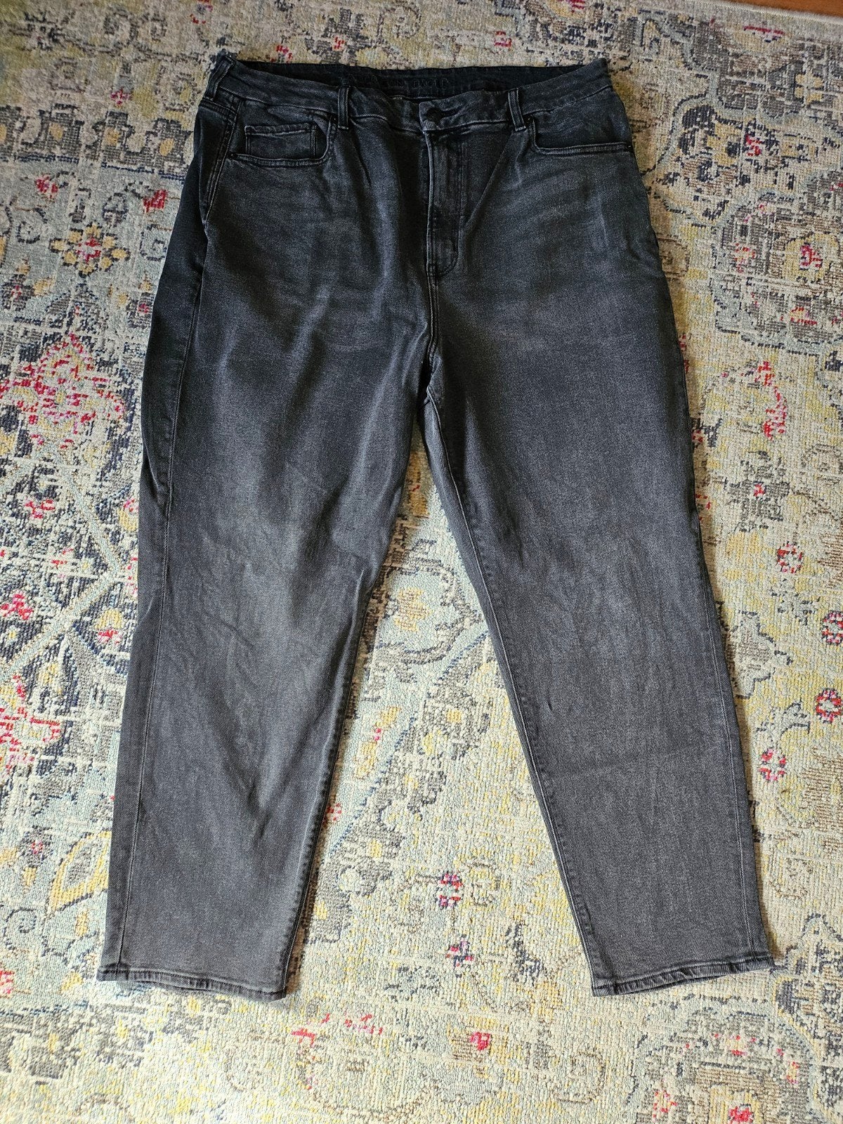 American Eagle donkergrijze stretch jeans US18, American Eagle, Overige jeansmaten, Ophalen of Verzenden, Zo goed als nieuw