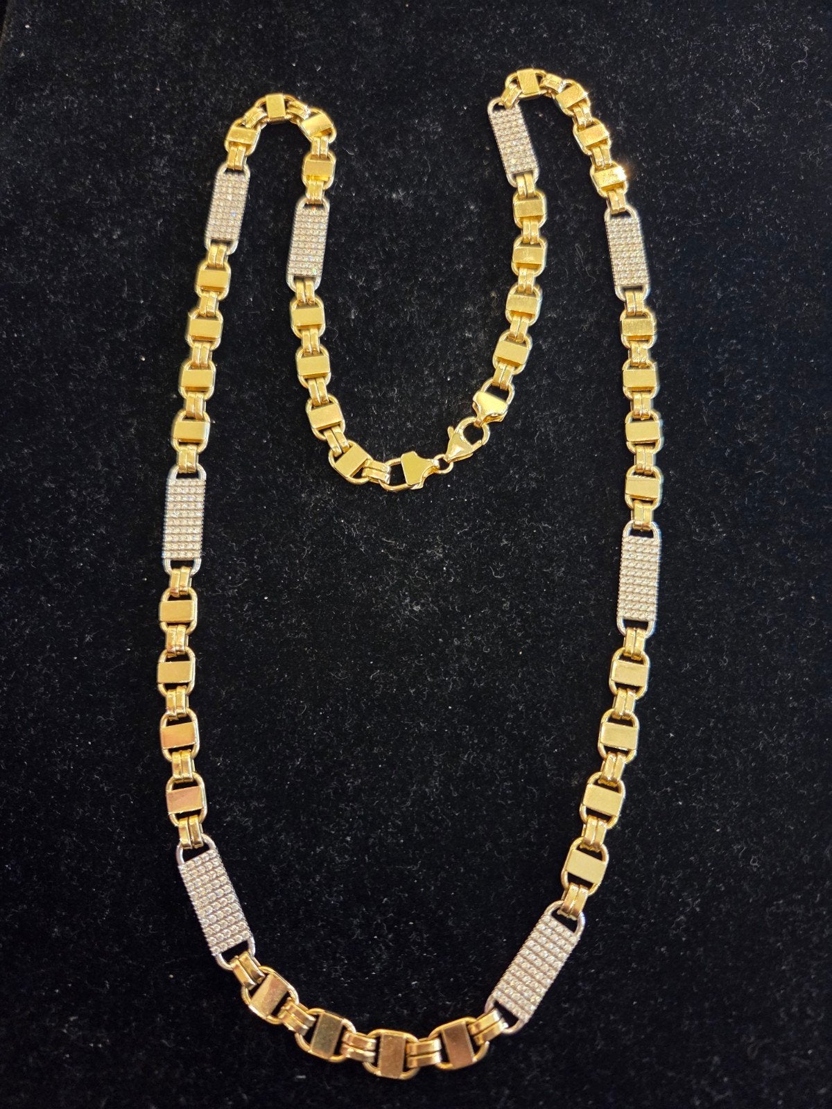 14 k gouden kingsley ketting 48,6 gram 68,5 cm, Ophalen of Verzenden, Nieuw, Goud, Goud