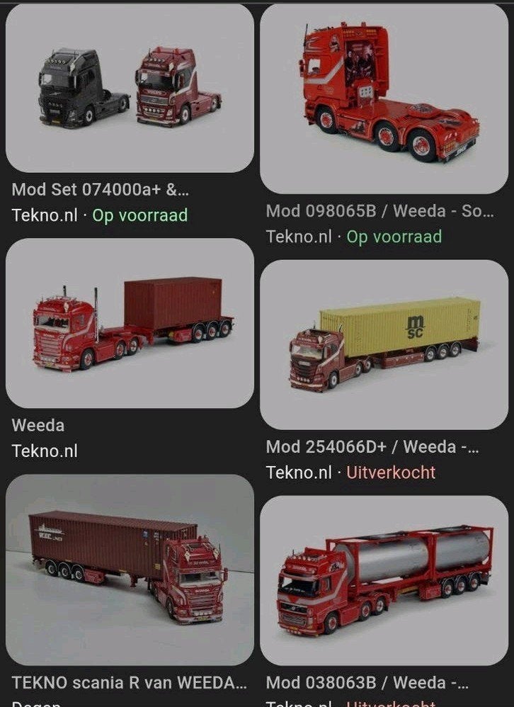 Gezocht: Tekno en Wsi modellen Weeda, Ophalen of Verzenden, Zo goed als nieuw, Bus of Vrachtwagen, Tekno