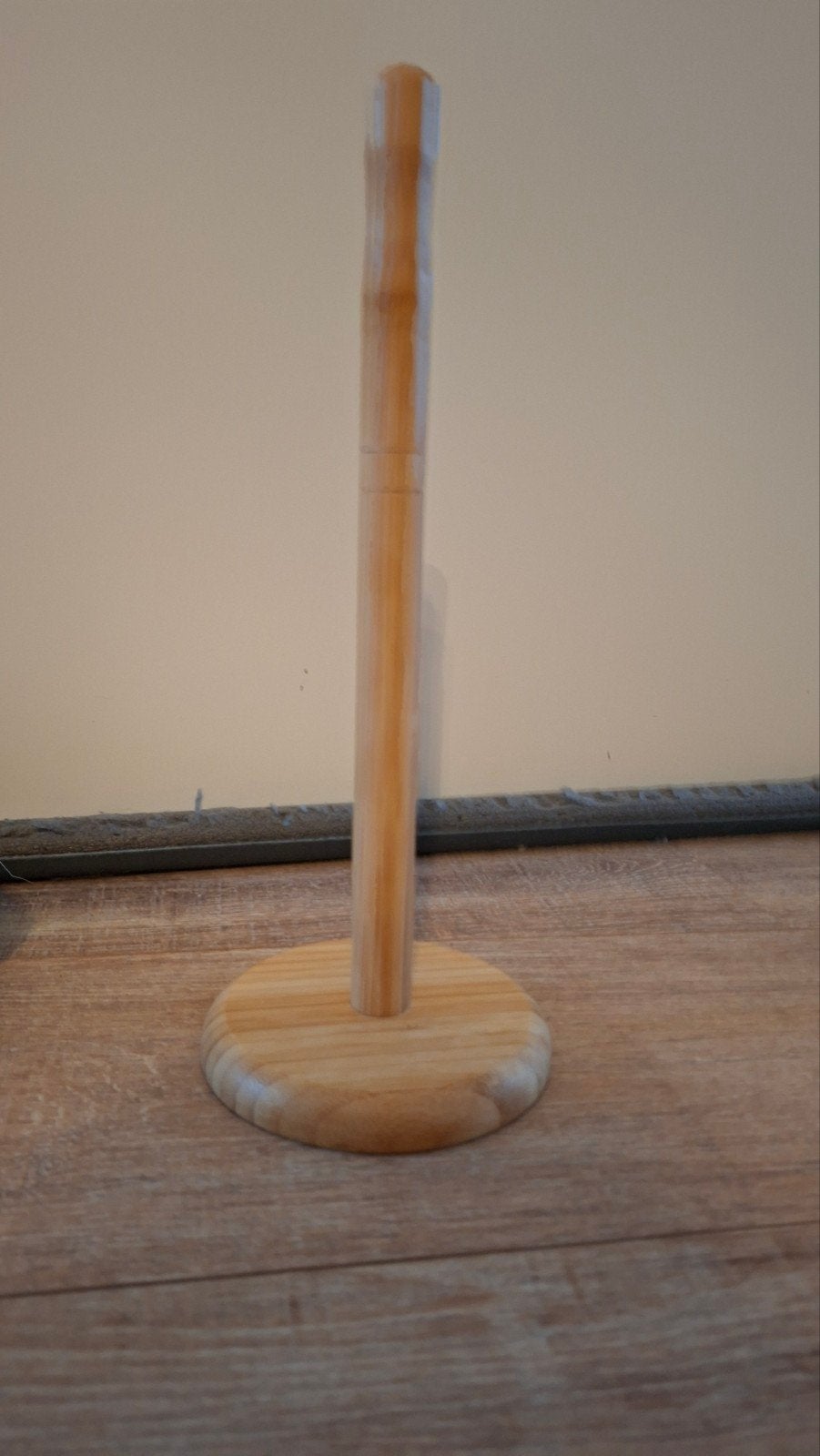 Houten keukenrolhouder, Ophalen, Hout, Bruin, Overige typen
