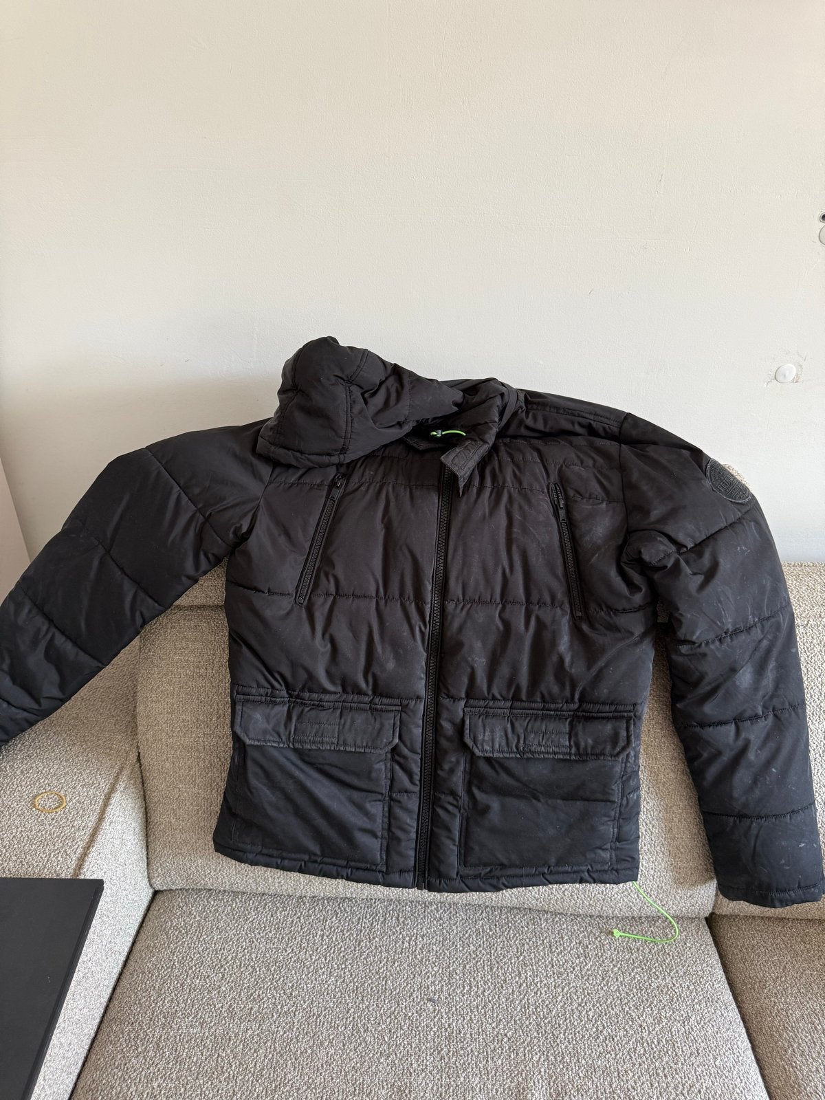 Petrol Industries winterjas maat L, Kleding | Heren, Ophalen of Verzenden, Gedragen, Maat 52/54 (L), Zwart
