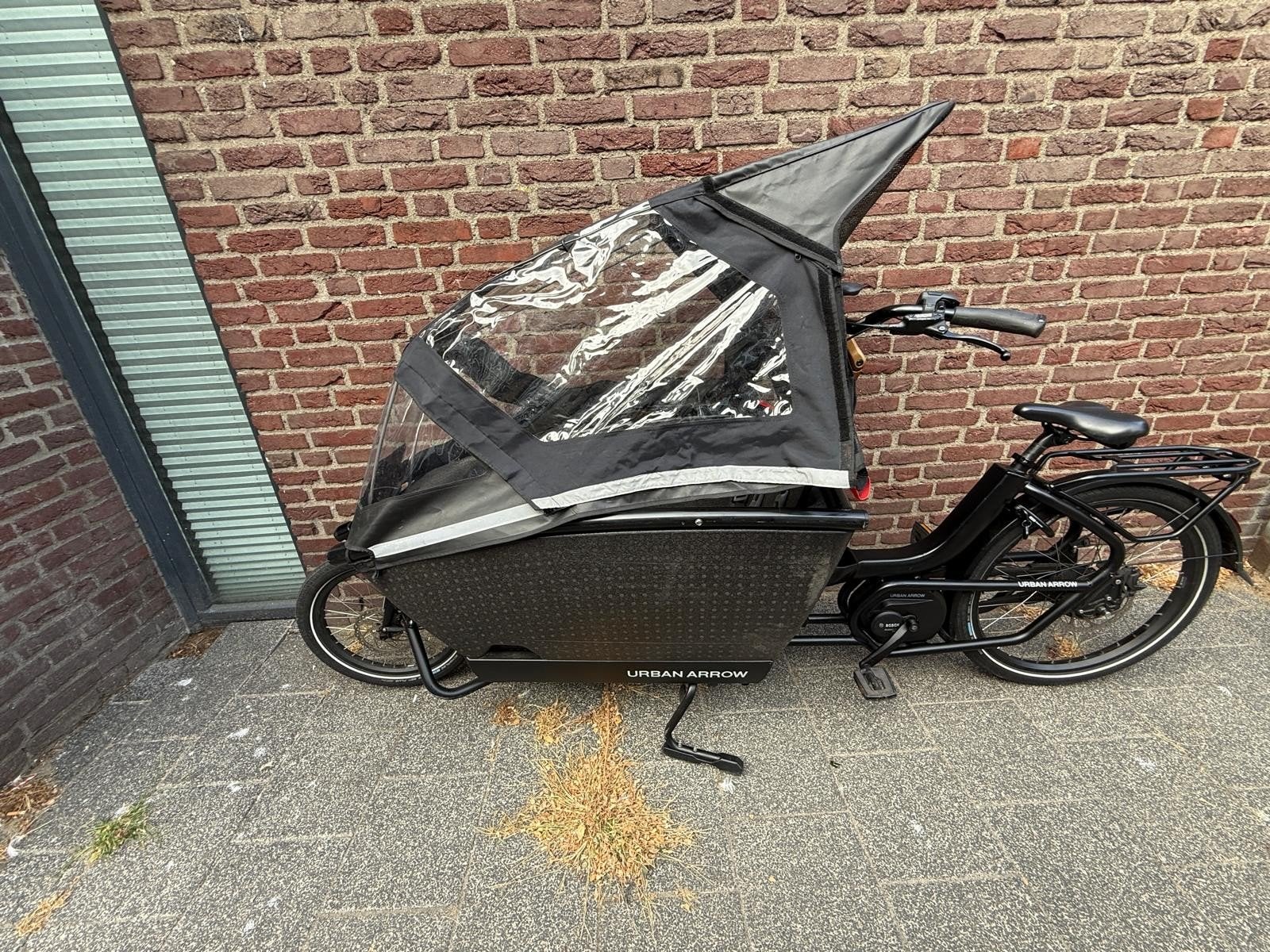 Urban Arrow 2023 - Regenhuif - Enviolo - In Topstaat, 4 kinderen of meer, Zo goed als nieuw, Schijfrem, Huif