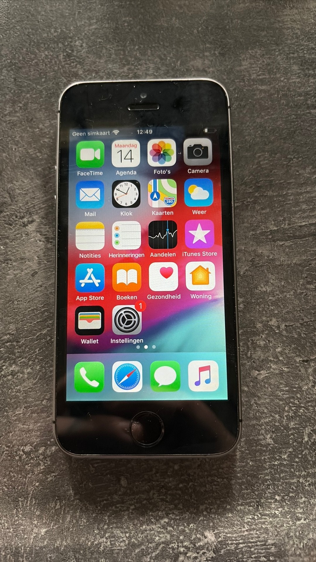 Iphone 5s goed werkend, Ophalen, 16 GB, Zwart, Zo goed als nieuw