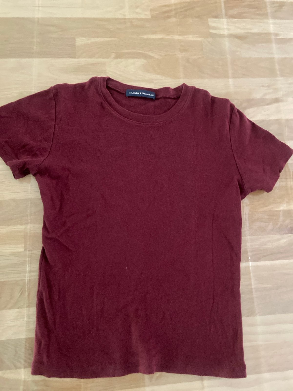 Brandy Melville T-shirt, Ophalen of Verzenden, Korte mouw, Maat 36 (S), Gedragen