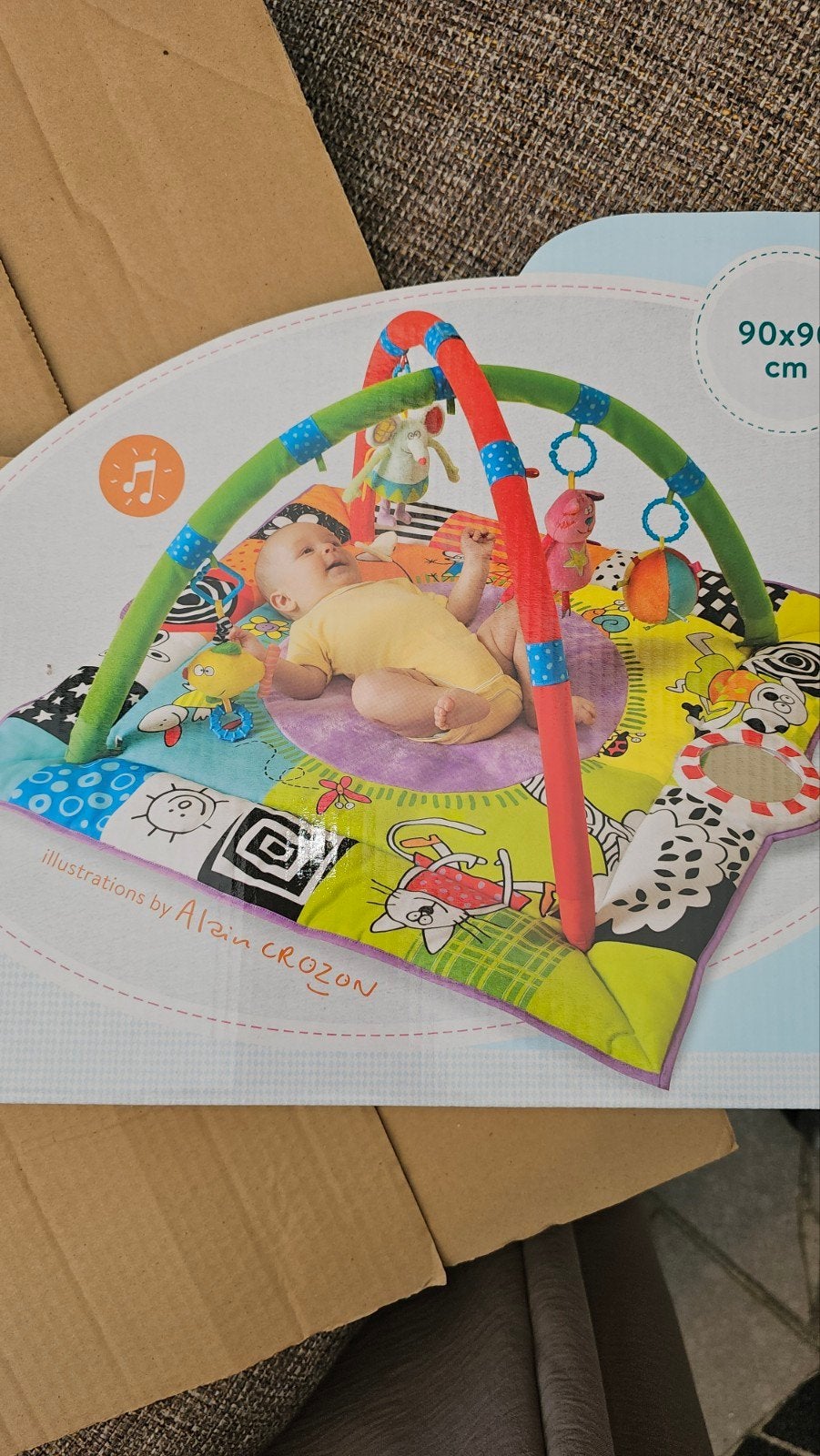 Taf Toys Babygym 90x90 cm (excl. speeltjes), Ophalen of Verzenden, Gebruikt, Babygym