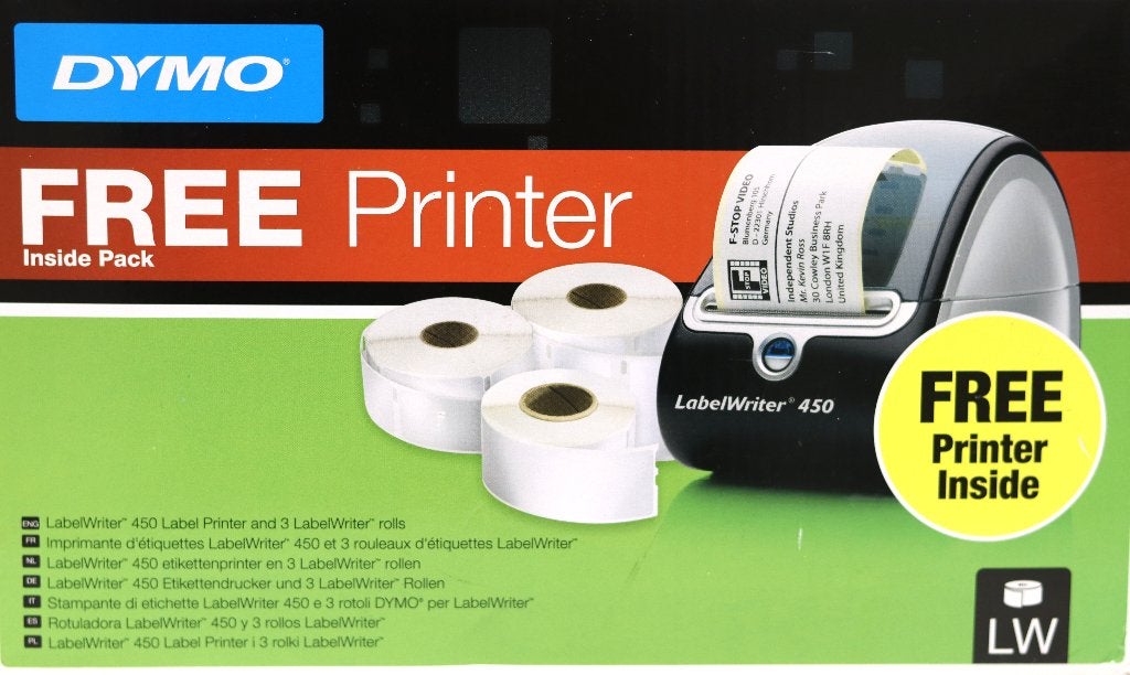 DYMO LabelWriter 450 Labelprinter met nieuwe rol etiketten, Computers en Software, Ophalen of Verzenden, Zo goed als nieuw, Etiket