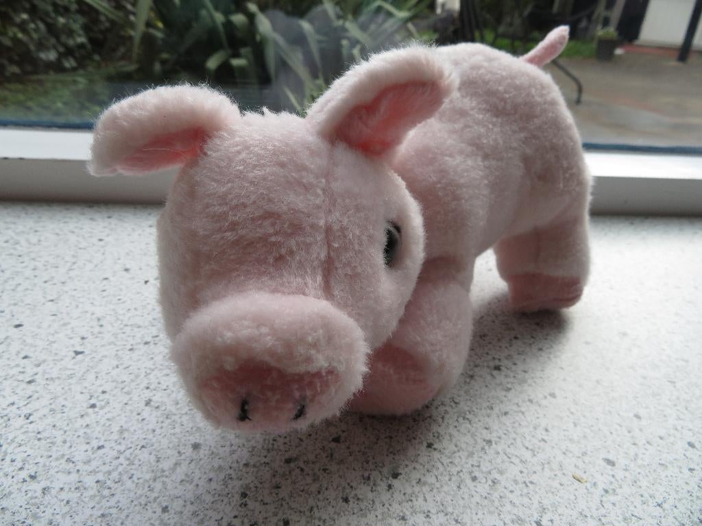 Velours Varken varkentje big biggetje van Kuschelwuschel, Kinderen en Baby's, Speelgoed | Knuffels en Pluche, Overige typen, Ophalen of Verzenden