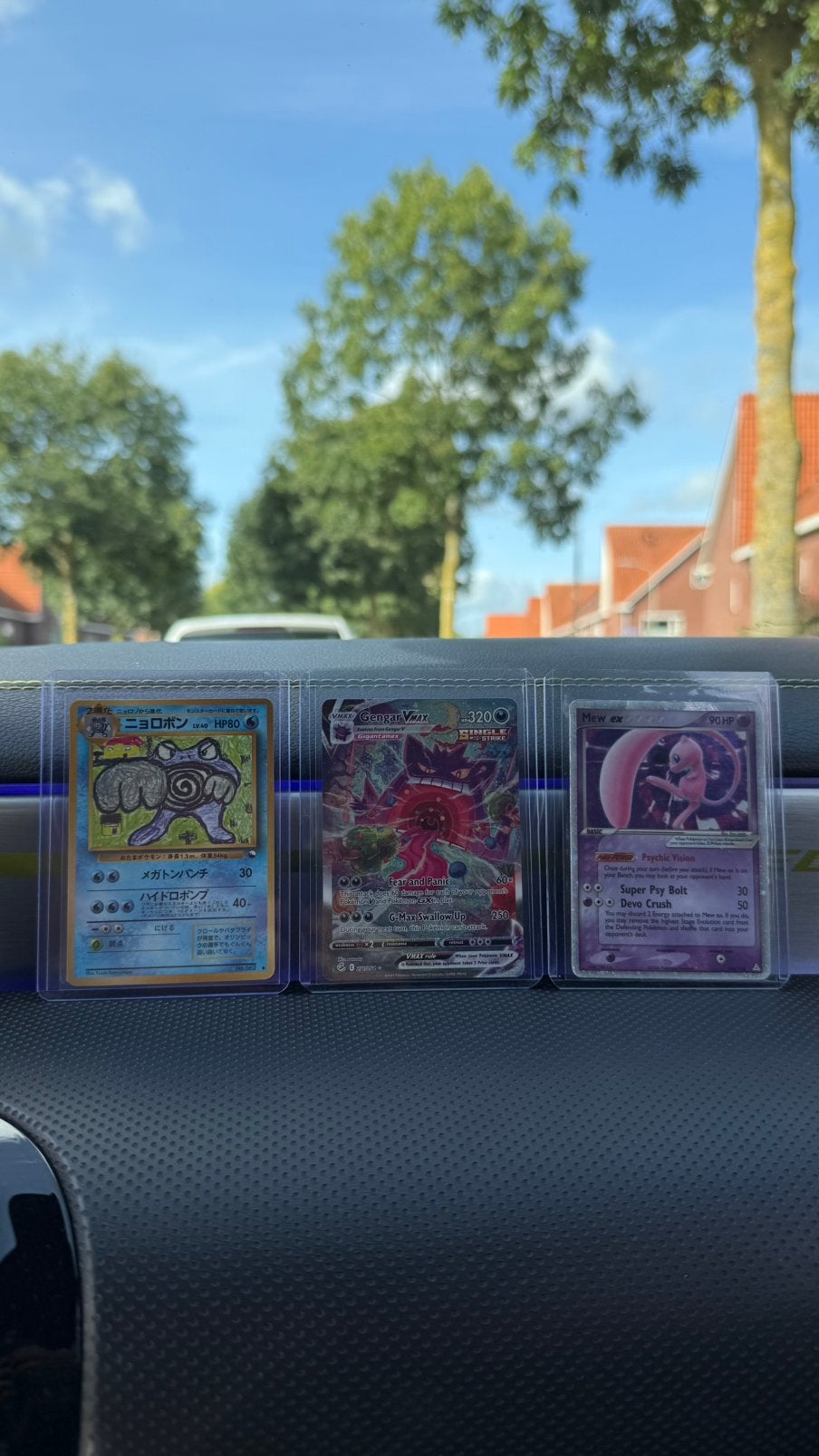 Pokémon Poliwhirl #062, Gengar VMAX #271 & Mew ex #100, Hobby en Vrije tijd, Ophalen of Verzenden
