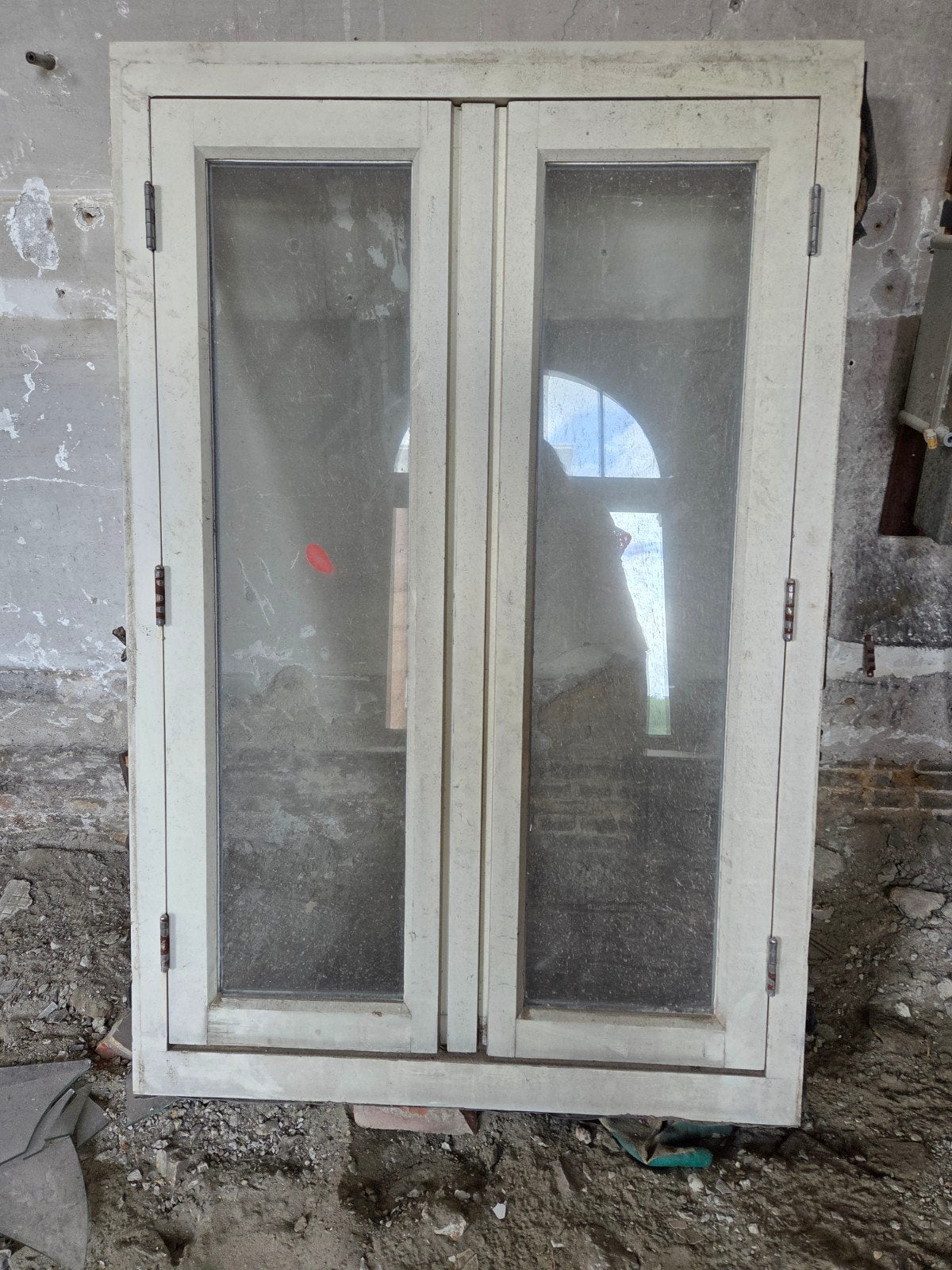 Gebruikt gevelraam met enkelglas, Ophalen, Gevelraam of Ruit, Gebruikt, 80 tot 120 cm