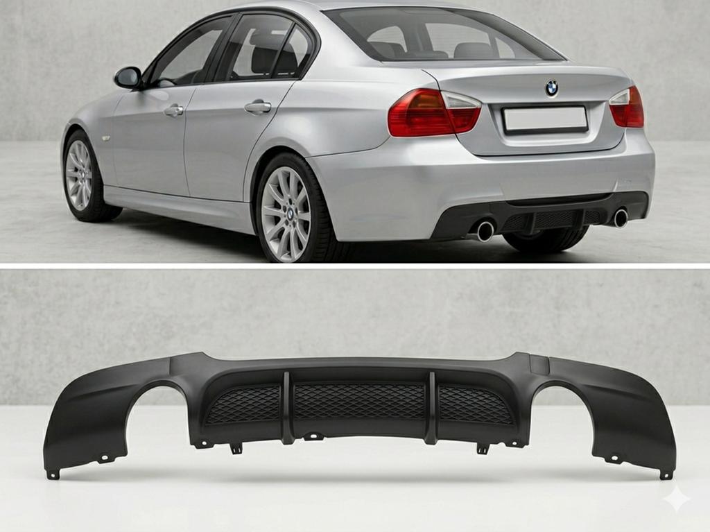 BMW 3 Serie E90 Look Diffuser Dubbele Uitlaat, Ophalen