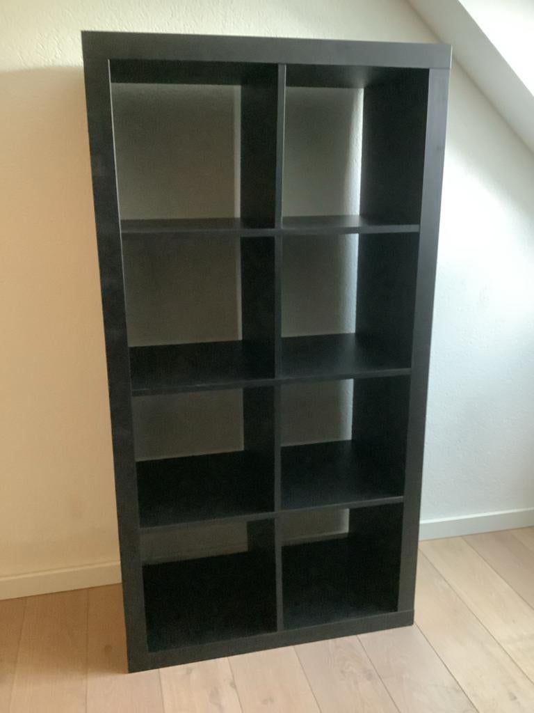 *** Ikea Kallax open kast - mat zwart geschilderd ***, Ophalen, 100 tot 150 cm, 50 tot 100 cm, Zo goed als nieuw